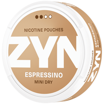 can of zyn espressino mini dry 3 mg