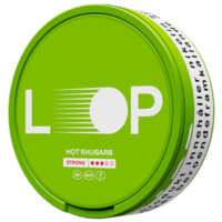 Loop Hot Rhubarb Strong nicotine pouch can