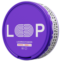 Loop Licorice Fusion Strong nicotine pouch can