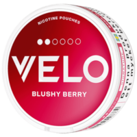 VELO Blushy Berry nicotine pouch can