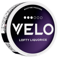 VELO Lofty Liquorice Nicotine Pouches can