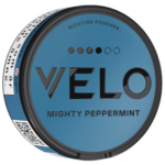 VELO Mighty Peppermint nicotine pouch can