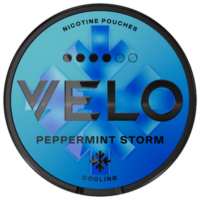 VELO Peppermint Storm nicotine pouch can