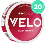 VELO Ruby Berry nicotine pouch can