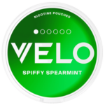 velo spiffy spearmint mini nicotine pouch, spearmint flavor, 4 mg nicotine, tobacco-free