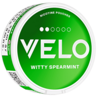 VELO Witty Spearmint Slim Nicotine Pouch, Spearmint and Menthol Flavor, 6 mg Nicotine, Tobacco-Free