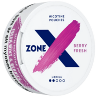 ZONE X Berry Fresh nicotine pouches can