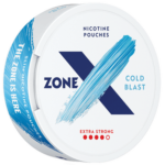 ZONE X Cold Blast Extra Strong nicotine pouches can