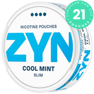 ZYN Cool Mint Slim Extra Strong nicotine pouch can