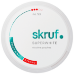 Skruf Superwhite No. 53 Fresh Mint Strong nicotine pouches