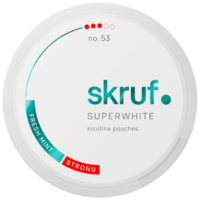 Skruf Superwhite No. 53 Fresh Mint Strong nicotine pouches