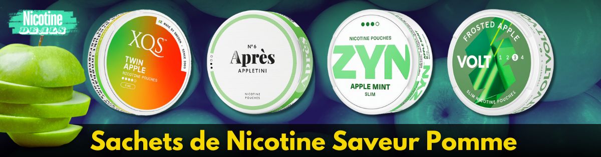 Sachets de Nicotine Saveur Pomme