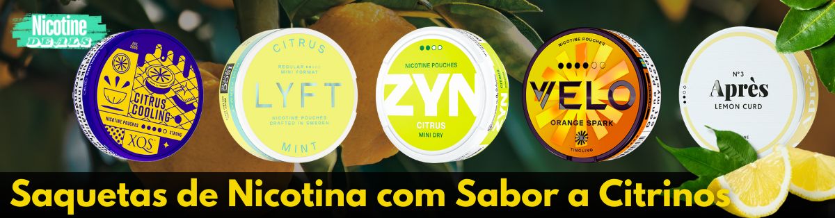 Saquetas de Nicotina com Sabor a Citrinos