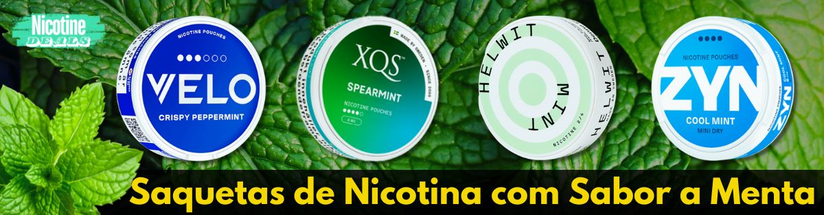 Saquetas de Nicotina com Sabor a Menta