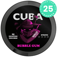 CUBA Ninja Bubble Gum nicotine pouch can