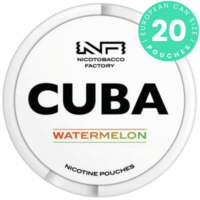 CUBA White Watermelon nicotine pouch can