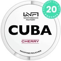 CUBA White Cherry nicotine pouches can