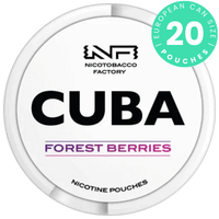 CUBA White Forest Berries can nicotine pouches