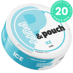 Puff & Pouch Ice 12 mg nicotine pouch can