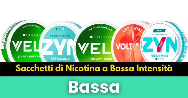 Sacchetti di Nicotina a Bassa Intensità