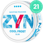 ZYN Cool Frost Slim Extra Strong Nicotine Pouches can