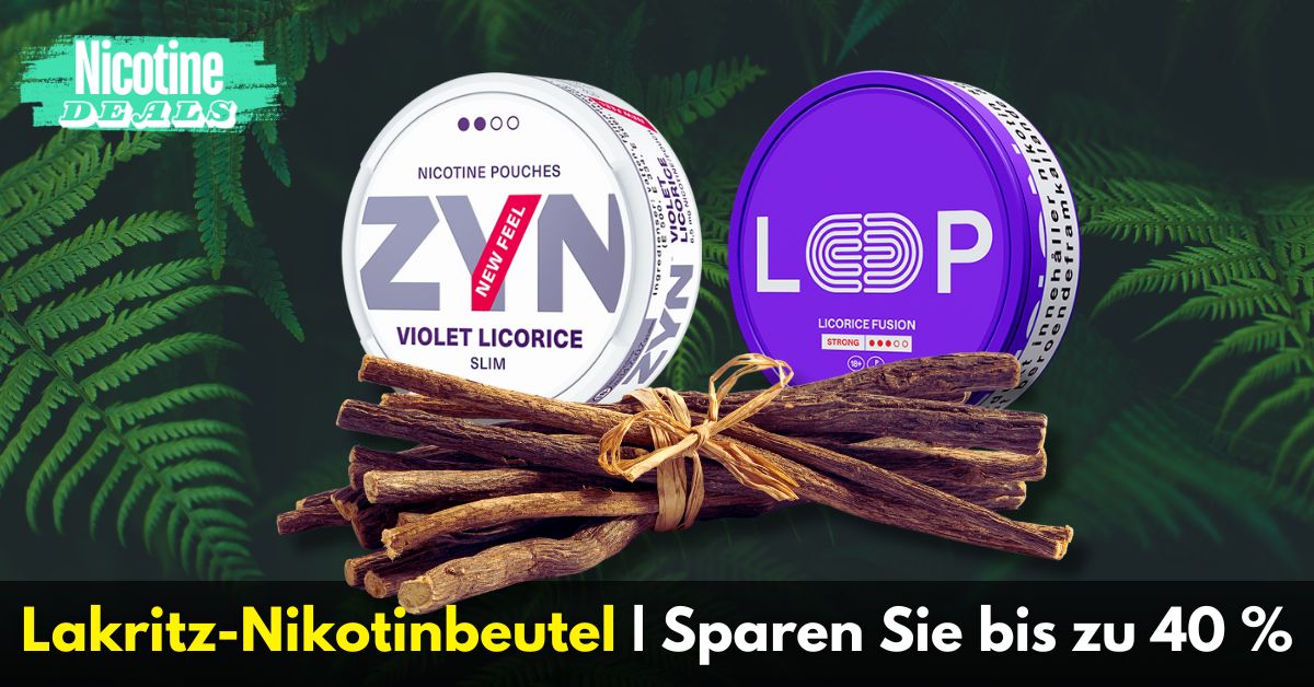 Lakritz-Nikotinbeutel