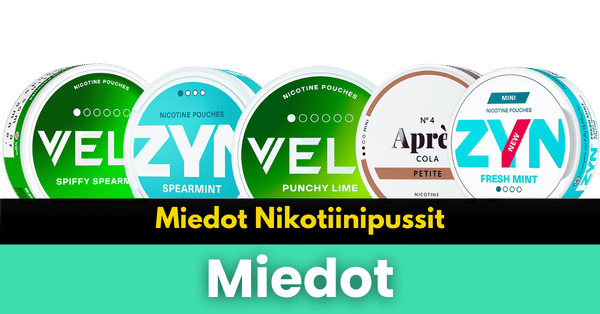 Miedon Vahvuiset Nikotiinipussit