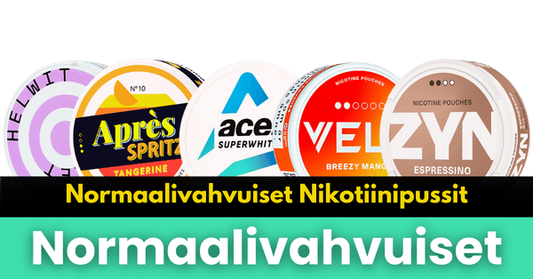 Normaalin Vahvuiset Nikotiinipussit