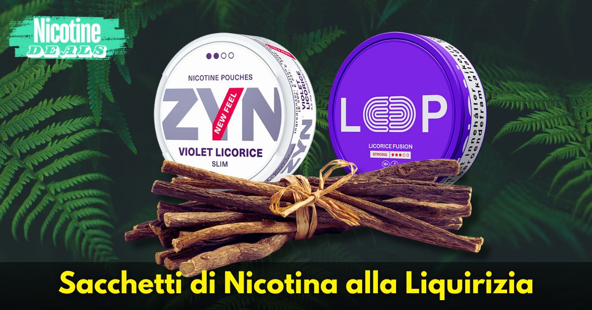 Sacchetti di Nicotina alla Liquirizia