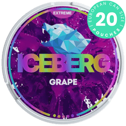 ICEBERG Grape Extreme nicotine pouch can