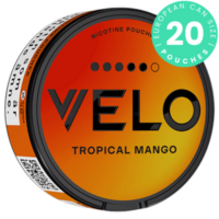 VELO Tropical Mango 14 mg nicotine pouch can