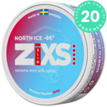 ZIXS North Ice -66 Slim nicotine pouch can