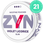 ZYN Violet Licorice Slim Strong can