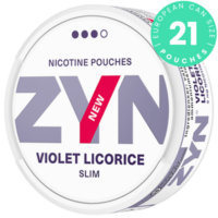 ZYN Violet Licorice Slim Strong can