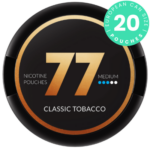 77 Classic Tobacco nicotine pouch can