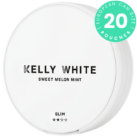 Kelly White Sweet Melon Mint Slim can