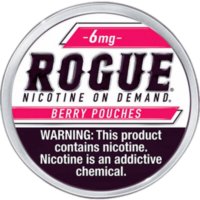 Rogue Berry 6 mg nicotine pouch can