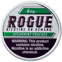 Rogue Spearmint 6 mg nicotine pouch can