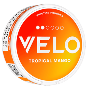 VELO Tropical Mango 6 mg nicotine pouch can