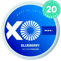 XO Blueberry nicotine pouches can