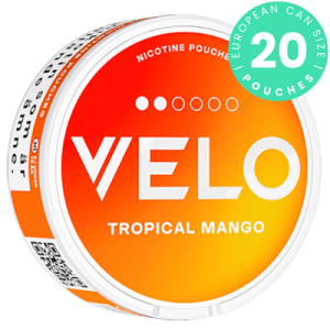 VELO Tropical Mango 6 mg nicotine pouch can