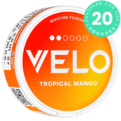 VELO Tropical Mango 6 mg nicotine pouch can