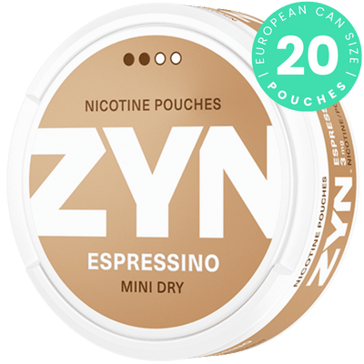 can of zyn espressino mini dry 3 mg